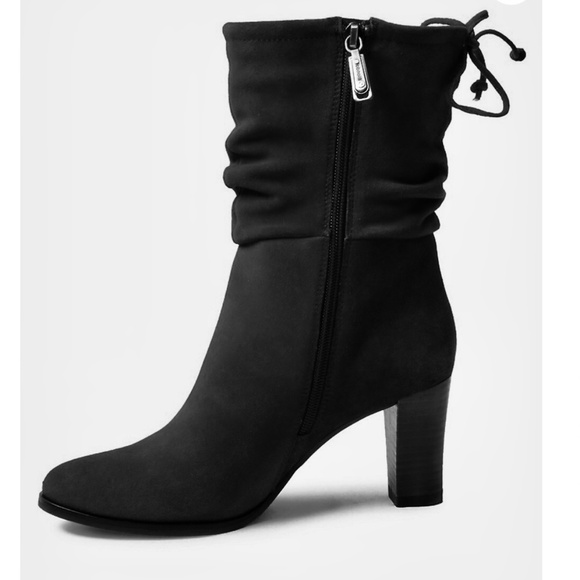 BLONDO Ella Suede Waterproof Heeled Boots - Picture 1 of 4